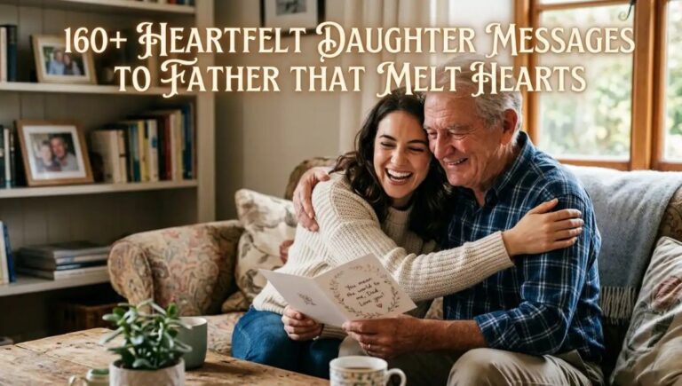 160+ Heartfelt Daughter Messages to Father That Melt Hearts