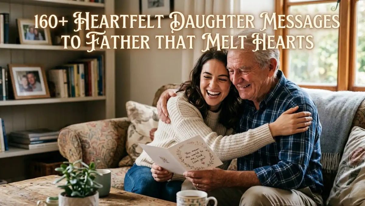 160+ Heartfelt Daughter Messages to Father That Melt Hearts