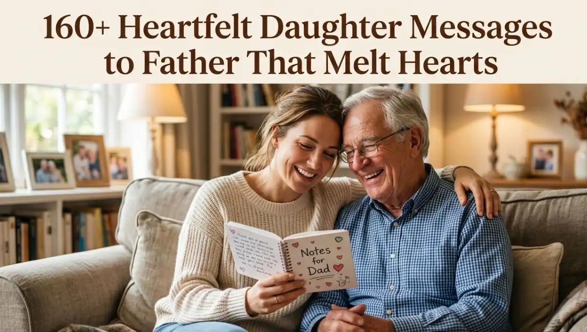 160+ Heartfelt Daughter Messages to Father That Melt Hearts