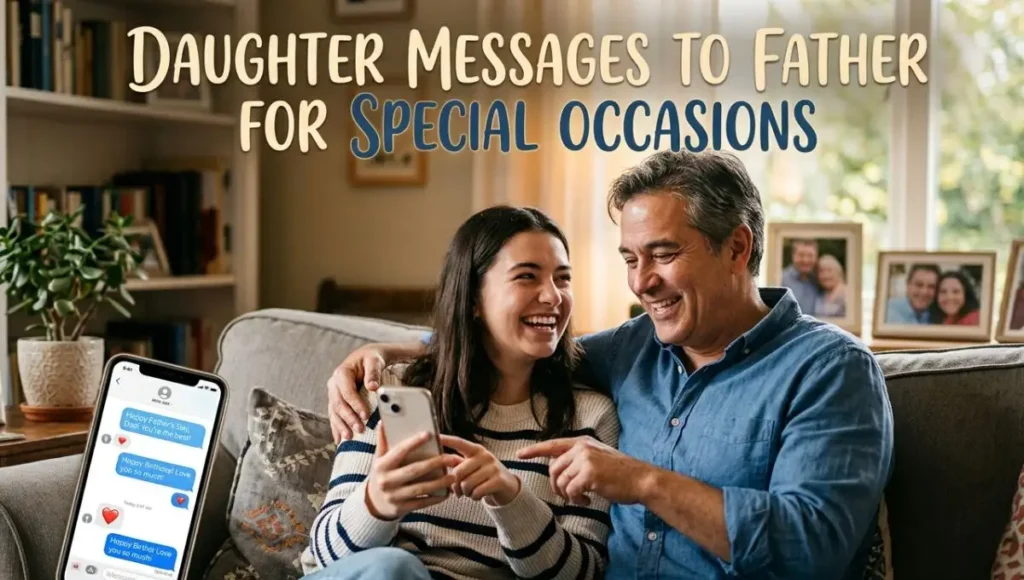 Daughter Messages to Father for Special Occasions