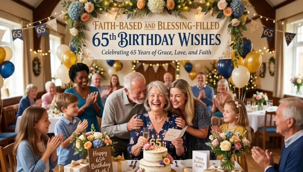 Faith-Based and Blessing-Filled 65th Birthday Wishes