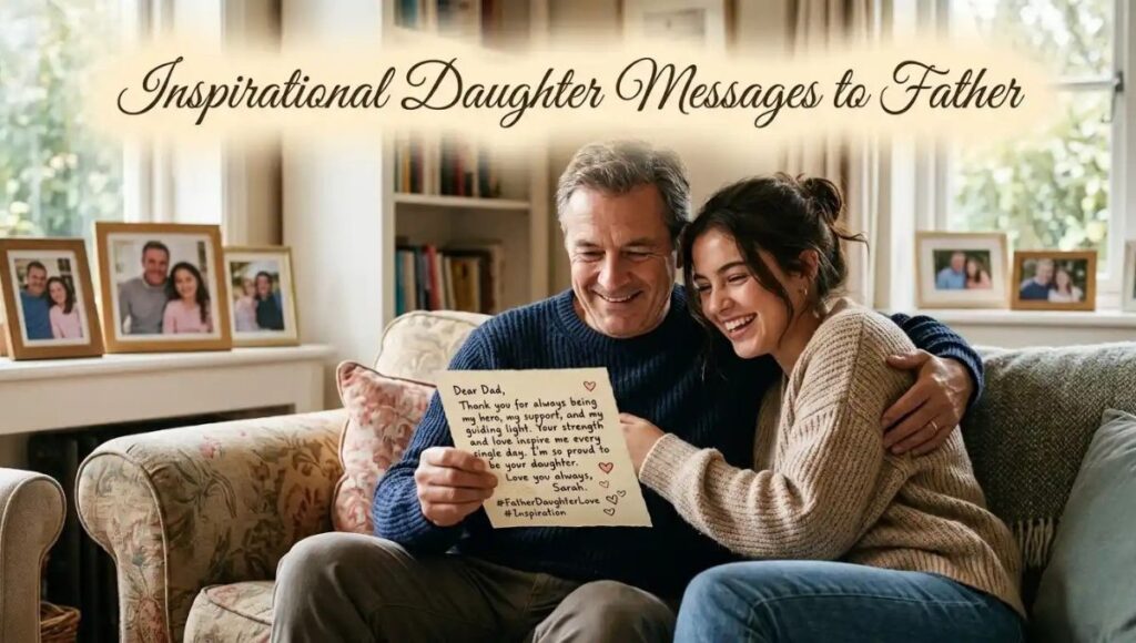 Inspirational Daughter Messages to Father