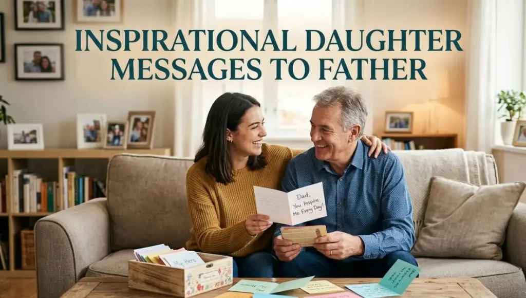Inspirational Daughter Messages to Father