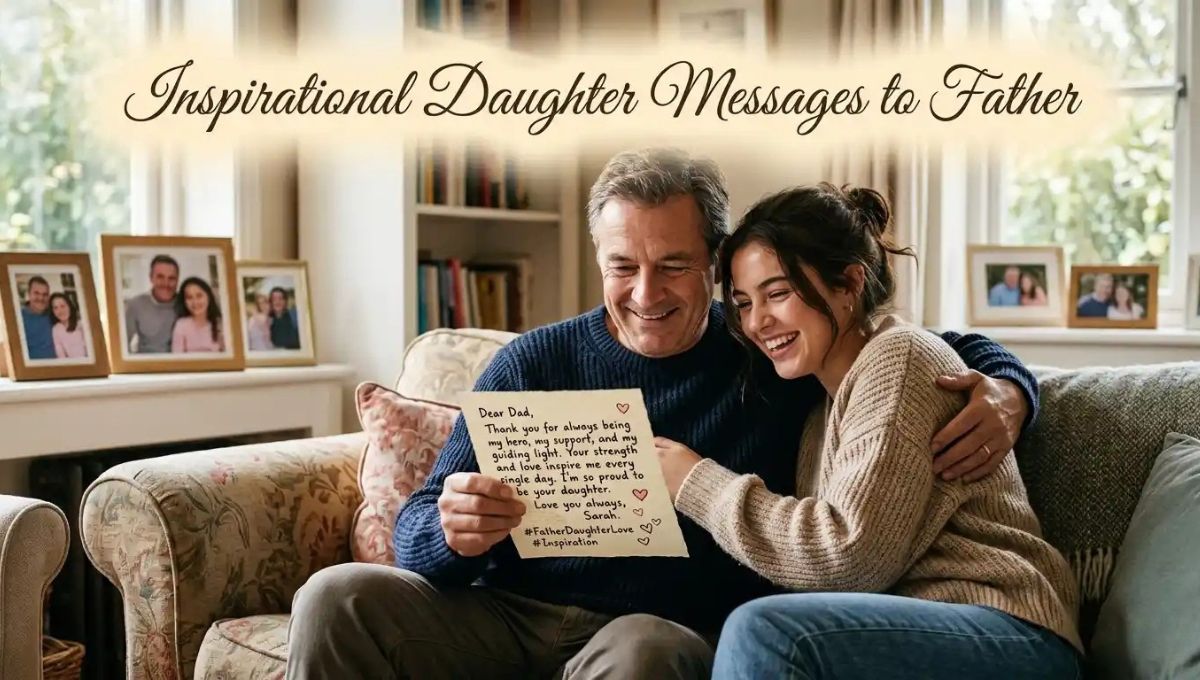 160+ Daughter Messages to Father | Heartfelt