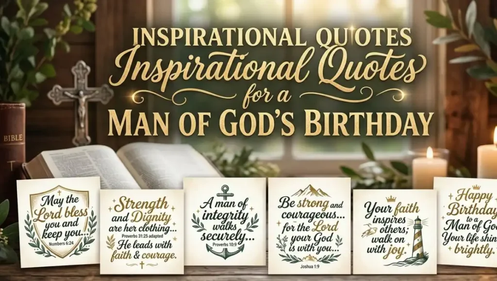 Inspirational Quotes for a Man of God's Birthday