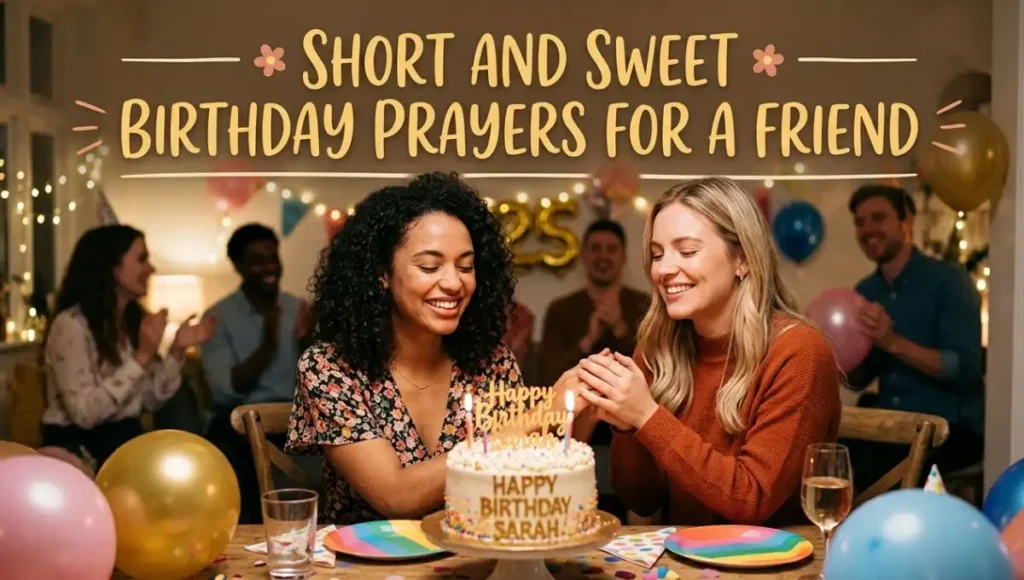 Short and Sweet Birthday Prayers for a Friend