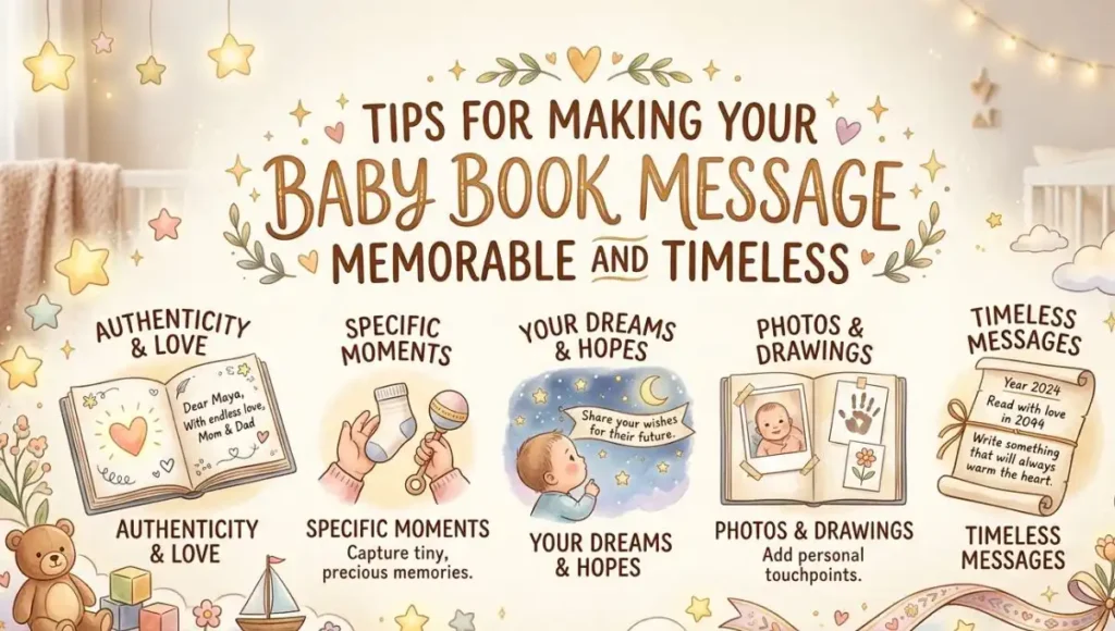 Tips for Making Your Baby Book Message Memorable and Timeless