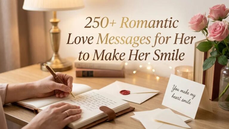 250+ Romantic Love Messages for Her to Make Her Smile