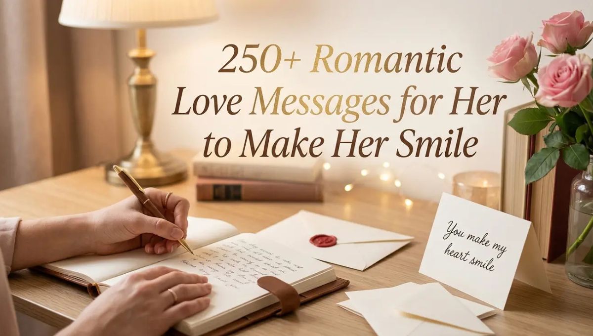 250+ Romantic Love Messages for Her to Make Her Smile
