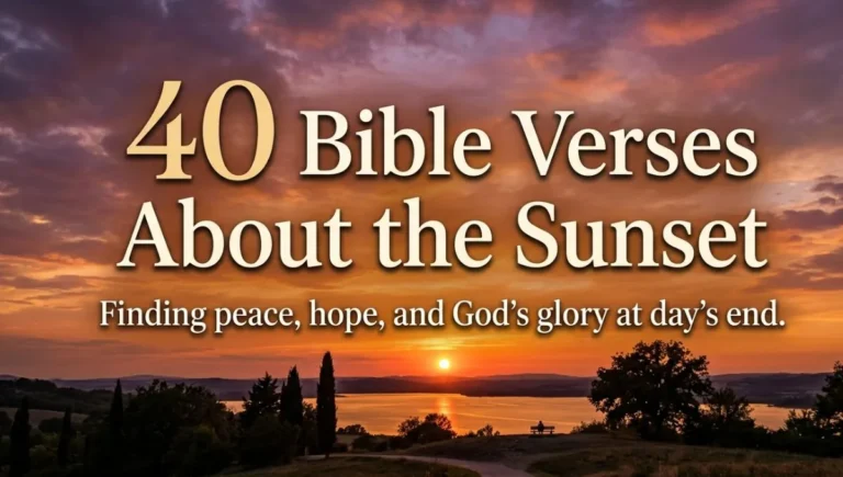 40 Bible Verses About the Sunset