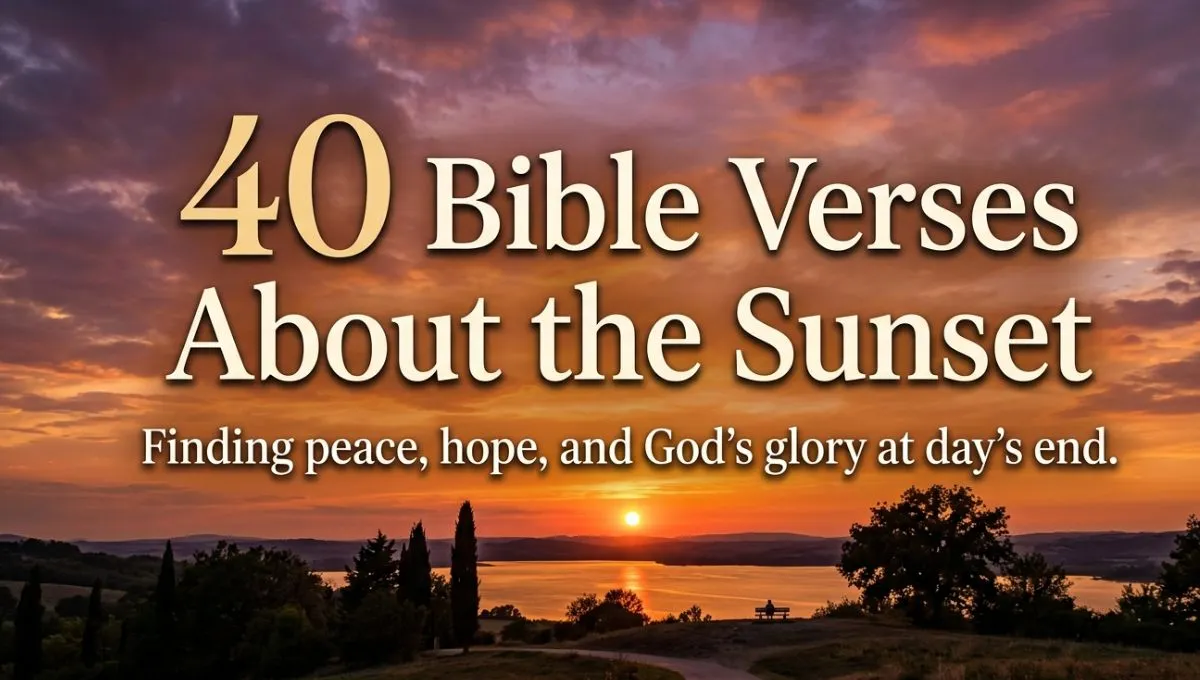 40 Bible Verses About the Sunset