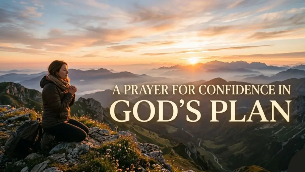A Prayer for Confidence in God's Plan