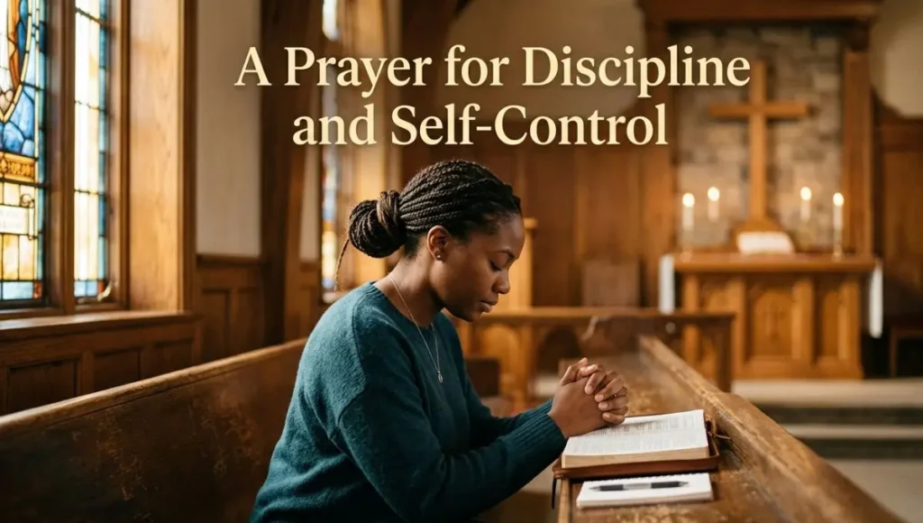 A Prayer for Discipline and Self-Control