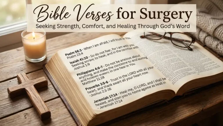 Bible Verses for Surgery: 50+ Powerful Scriptures for Healing, Peace & Recovery