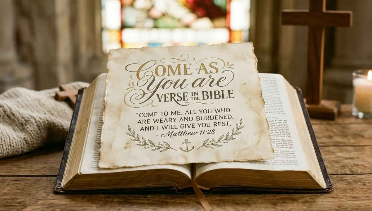 Come as You Are Verse in the Bible