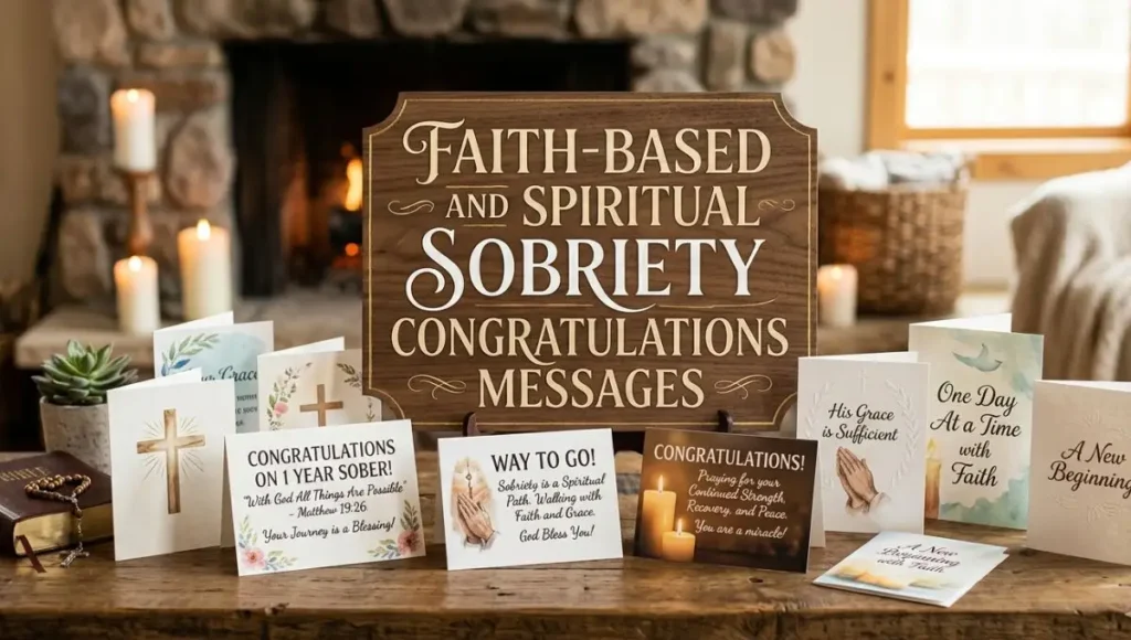 Faith-Based and Spiritual Sobriety Congratulations Messages