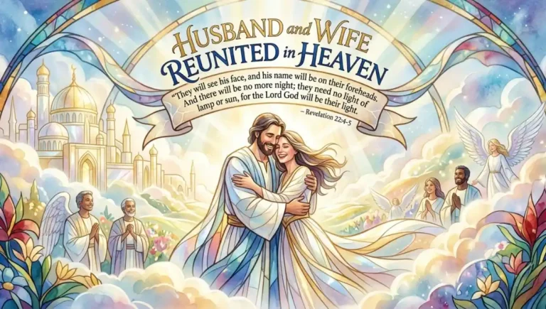 Husband and Wife Reunited in Heaven Bible Verse