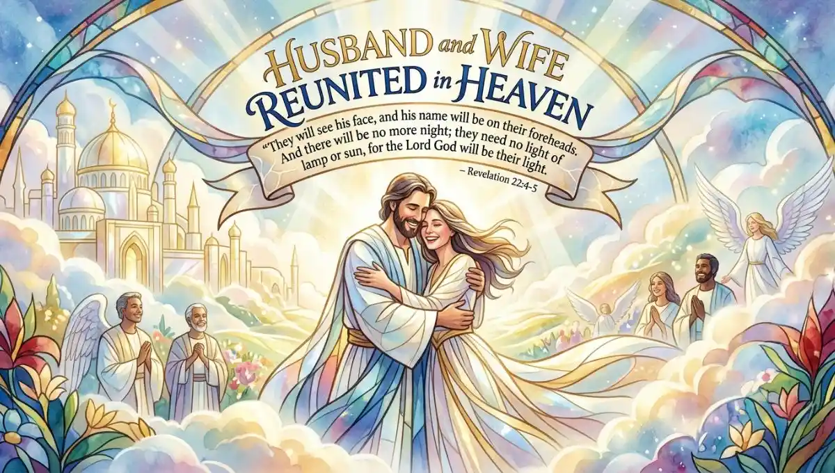 Husband and Wife Reunited in Heaven Bible Verse