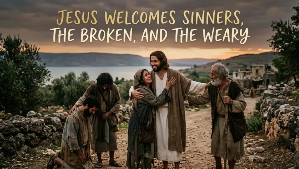 Jesus Welcomes Sinners, the Broken, and the Weary