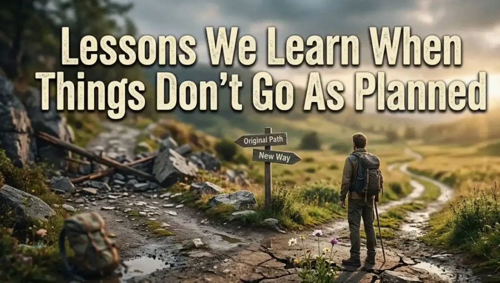 Lessons We Learn When Things Don't Go As Planned