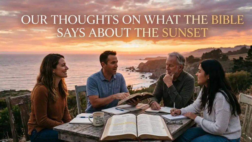 Our Thoughts On What the Bible Says About the Sunset