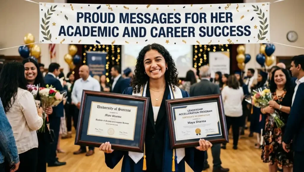 Proud Messages for Her Academic and Career Success