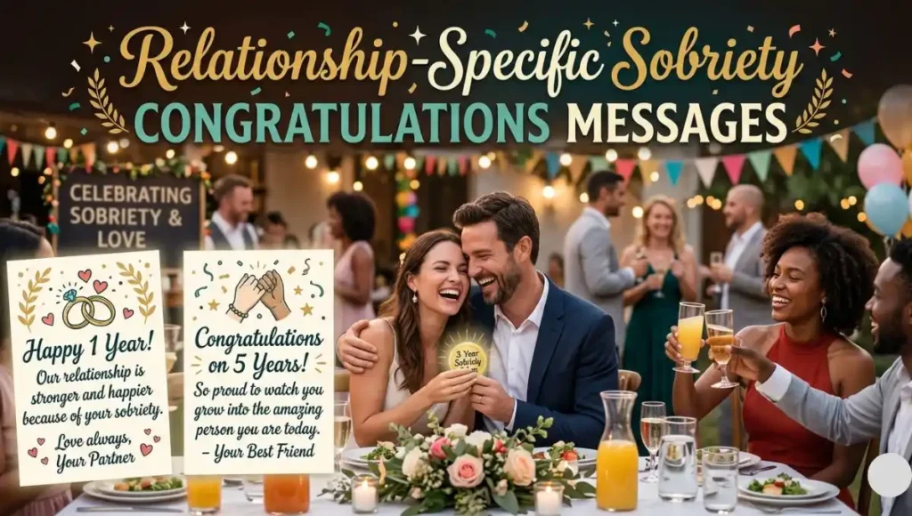 Relationship-Specific Sobriety Congratulations Messages