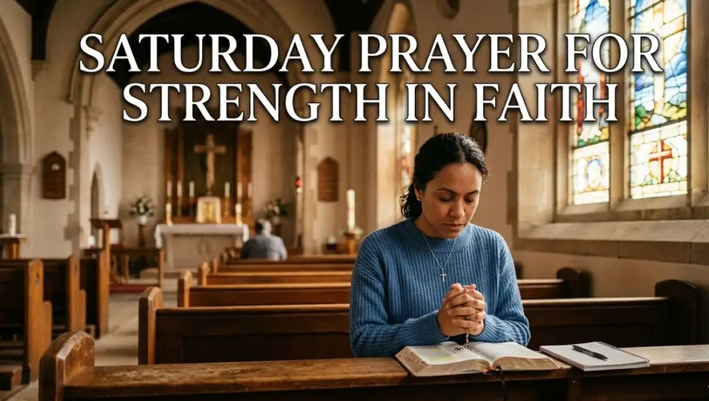 Saturday Prayer for Strength in Faith