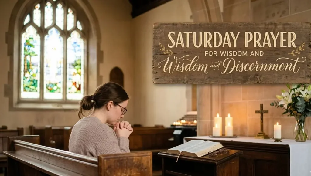 Saturday Prayer for Wisdom and Discernment