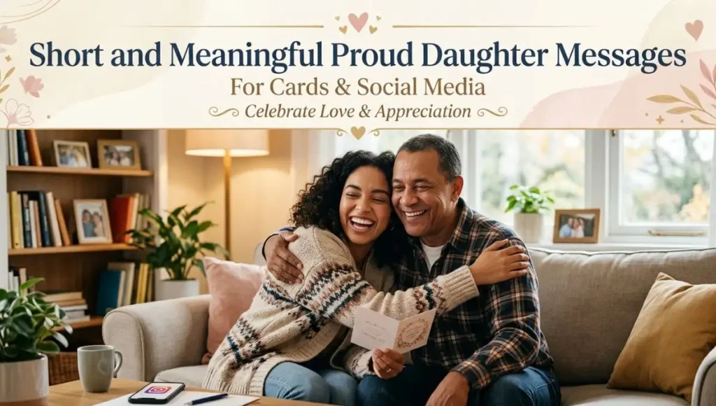 Short and Meaningful Proud Daughter Messages for Cards and Social Media