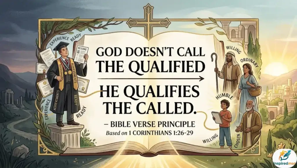God Doesn't Call the Qualified – Bible Verse