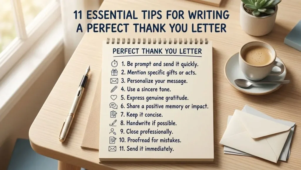 11 Essential Tips for Writing a Perfect Thank You Letter