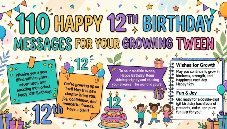 110 Happy 12th Birthday Messages for Your Growing Tween