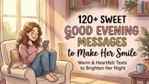 120+ Sweet Good Evening Messages to Make Her Smile