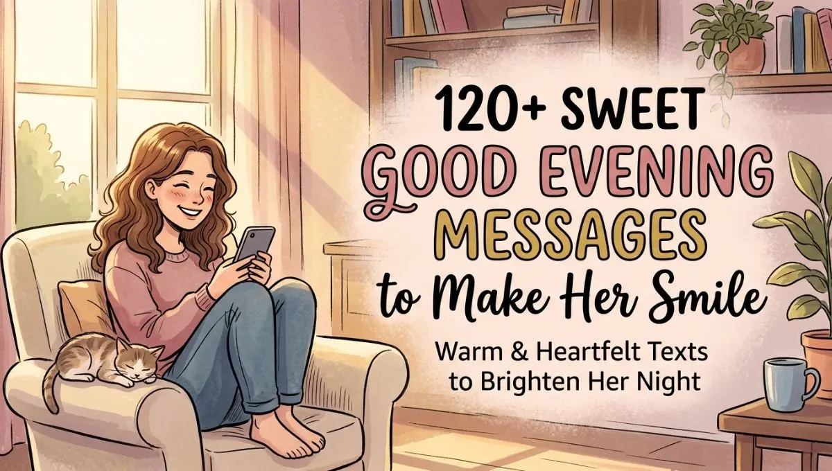 120+ Sweet Good Evening Messages to Make Her Smile