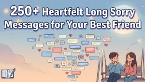 250+ Heartfelt Long Sorry Messages for Your Best Friend