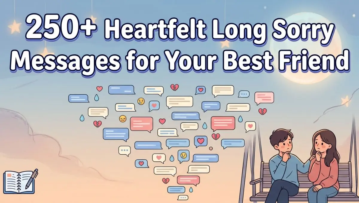 250+ Heartfelt Long Sorry Messages for Your Best Friend