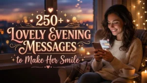 250+ Lovely Evening Messages to Make Her Smile