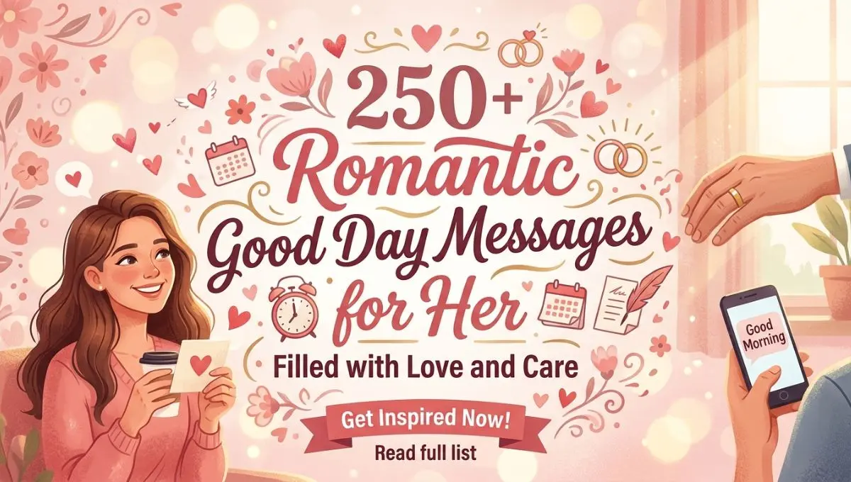 250+ Romantic Good Day Messages for Her Filled with Love and Care