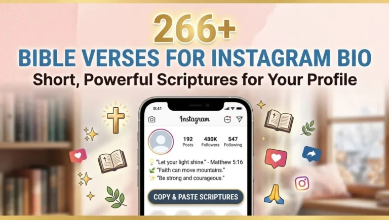 266+ Bible Verses for Instagram Bio: Short, Powerful Scriptures for Your Profile
