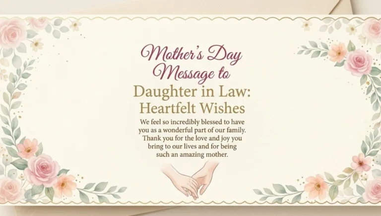 43 Mother's Day Message to Daughter in Law Heartfelt Wishes