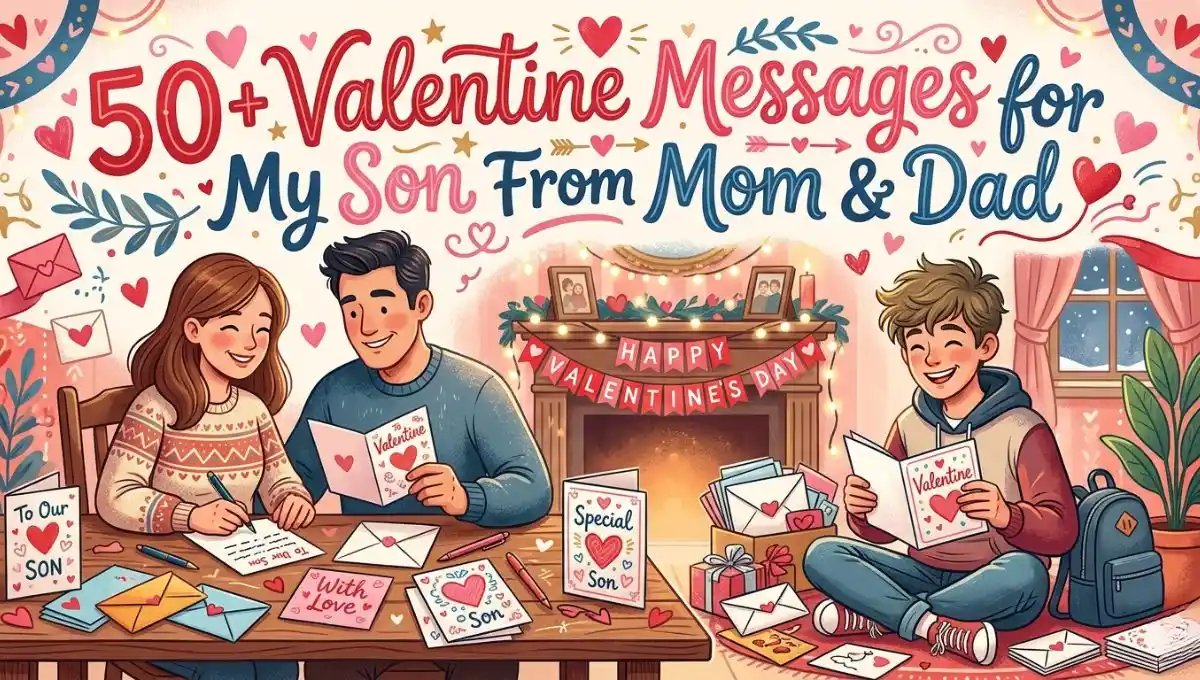 50+ Valentine Messages for My Son From Mom & Dad