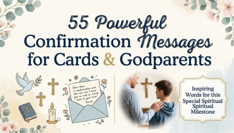 55 Powerful Confirmation Messages for Cards & Godparents