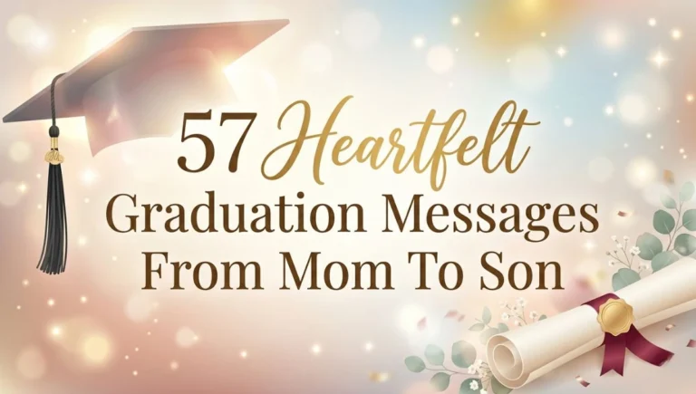57 Heartfelt Graduation Messages From Mom To Son