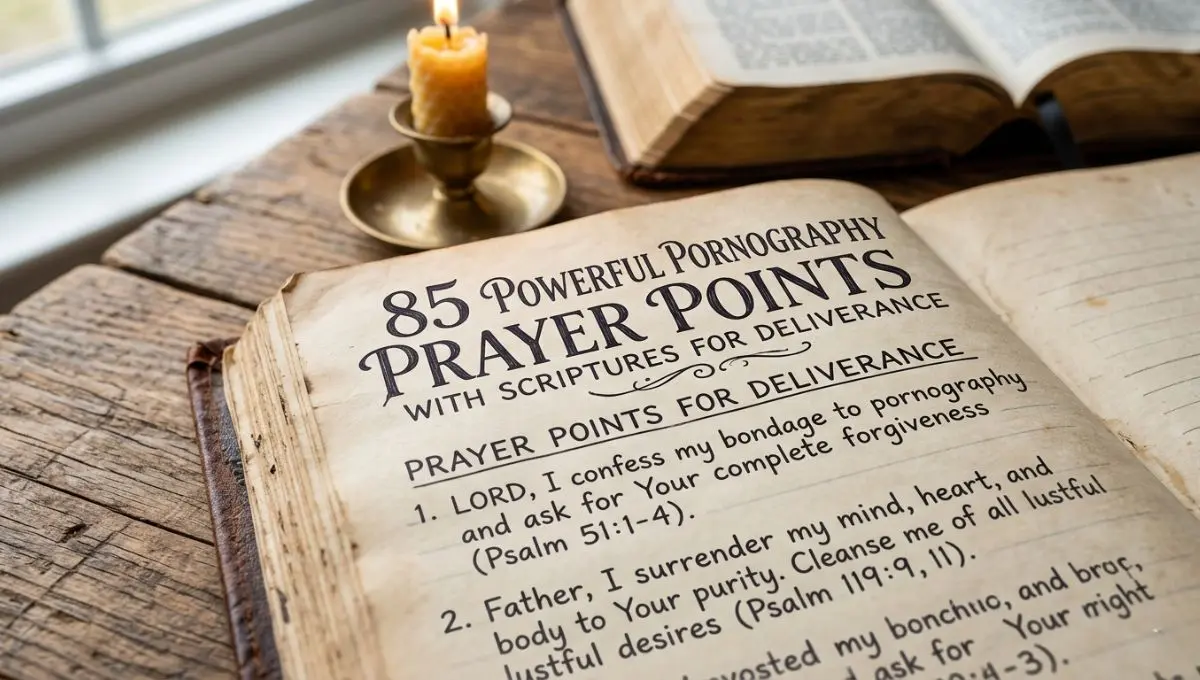85 Powerful Pornography Prayer Points with Scriptures for Deliverance
