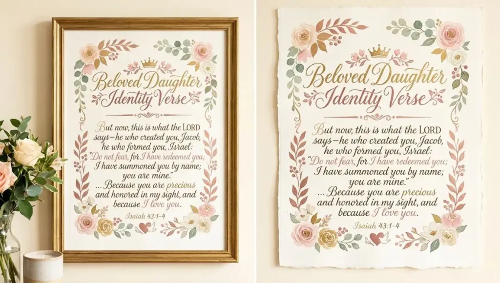 Beloved Daughter Identity Verse