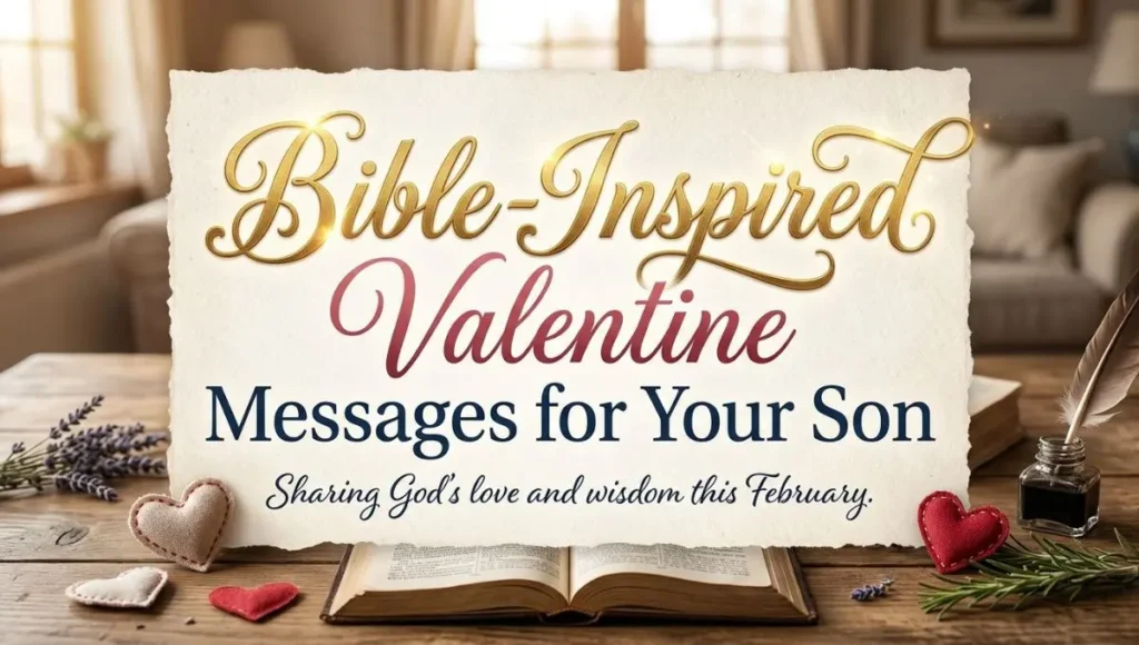 Bible-Inspired Valentine Messages for Your Son