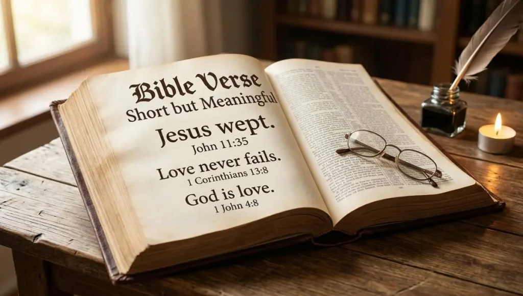 Bible Verse Short but Meaningful
