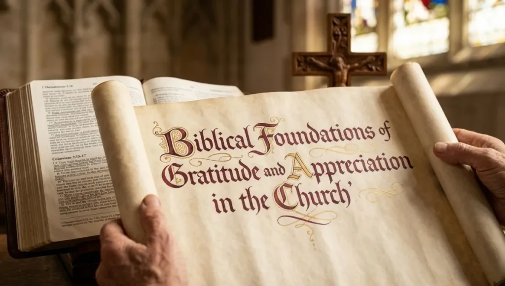 Biblical Foundations of Gratitude and Appreciation in the Church