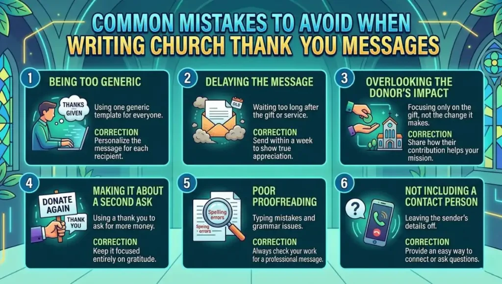 Common Mistakes to Avoid When Writing Church Thank You Messages
